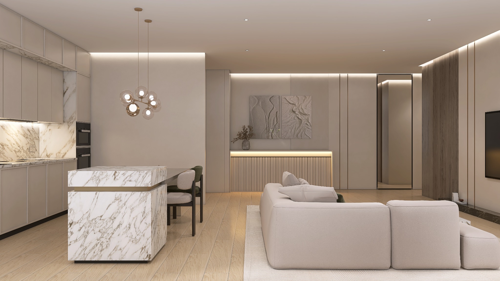 Bucătărie & living — Proiect rezidențial București
