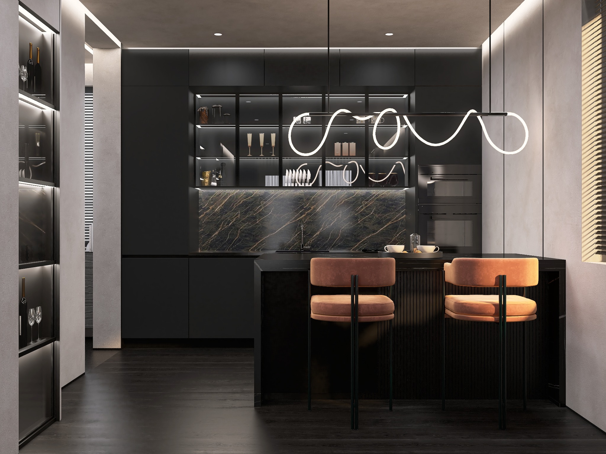 Conceptul bucătăriei — Locuință în Frankfurt